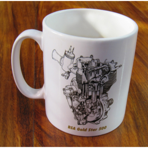 BSA Gold Star Engine Mug