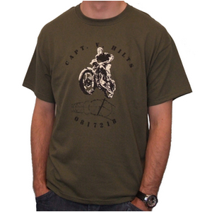 SoCal Capt. V. Hilts  Steve Mcqueen Motorbike T Shirt