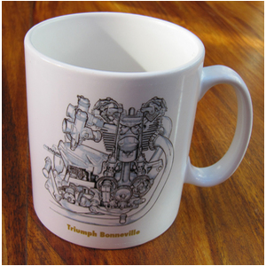 Triumph Bonneville Engine Mug